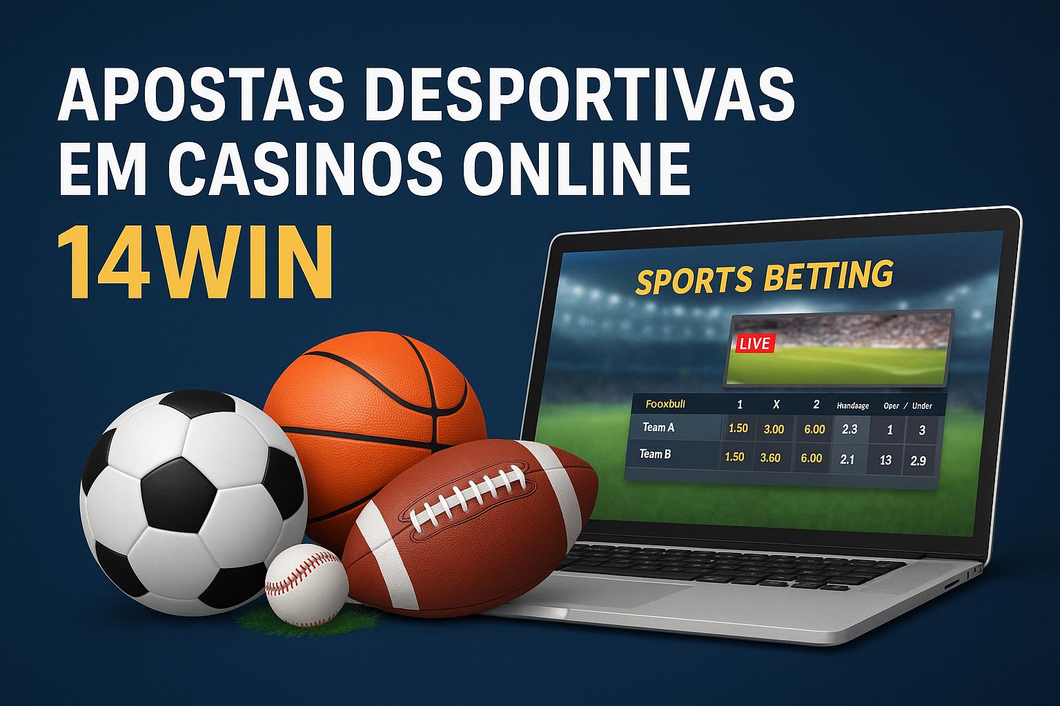 Aposte em apostas esportivas no cassino online 14WIN